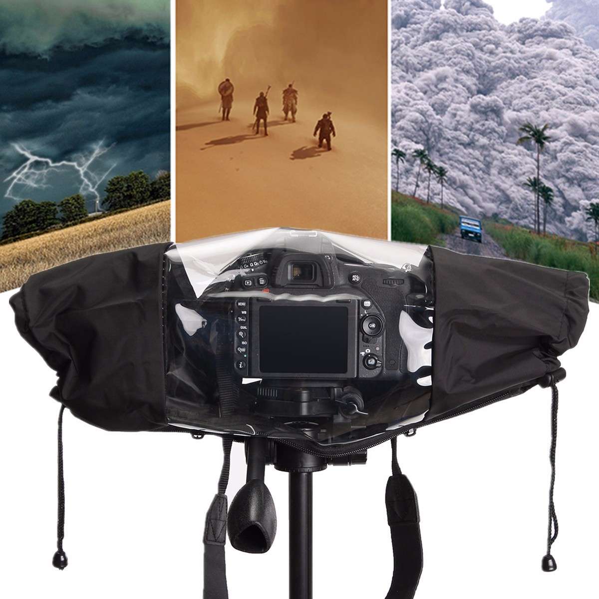 Nylon Rain Cover Waterproof Case Photo Photography Accessories for Canon Nikon Pentax DSLR Camera