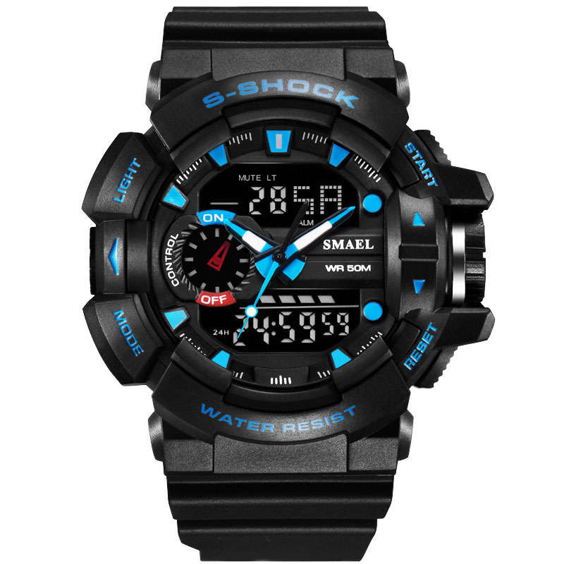 SMAEL 1436 Military Style LED Digital Watch Display Time Date Sport Wristwatch