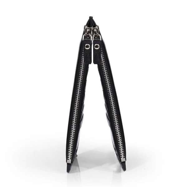 Men Genuine Leather 15 Card Slots Long Wallet Secretary Wallet Organizer Checkbook Card Case