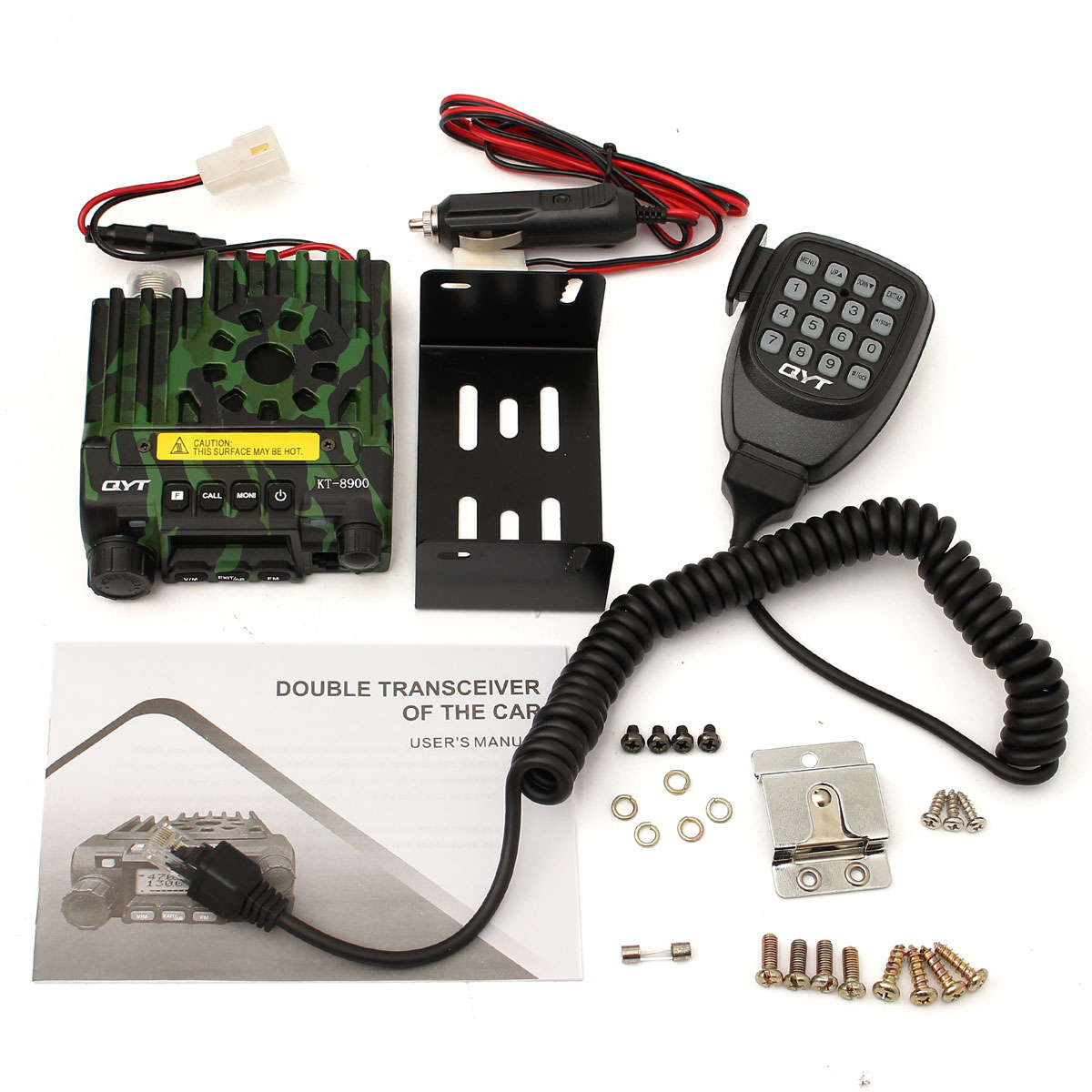 QYT KT-8900 Mini Mobile Radio Dual band V/UHF136-174/400-480MHz Transceiver Camouflage Color