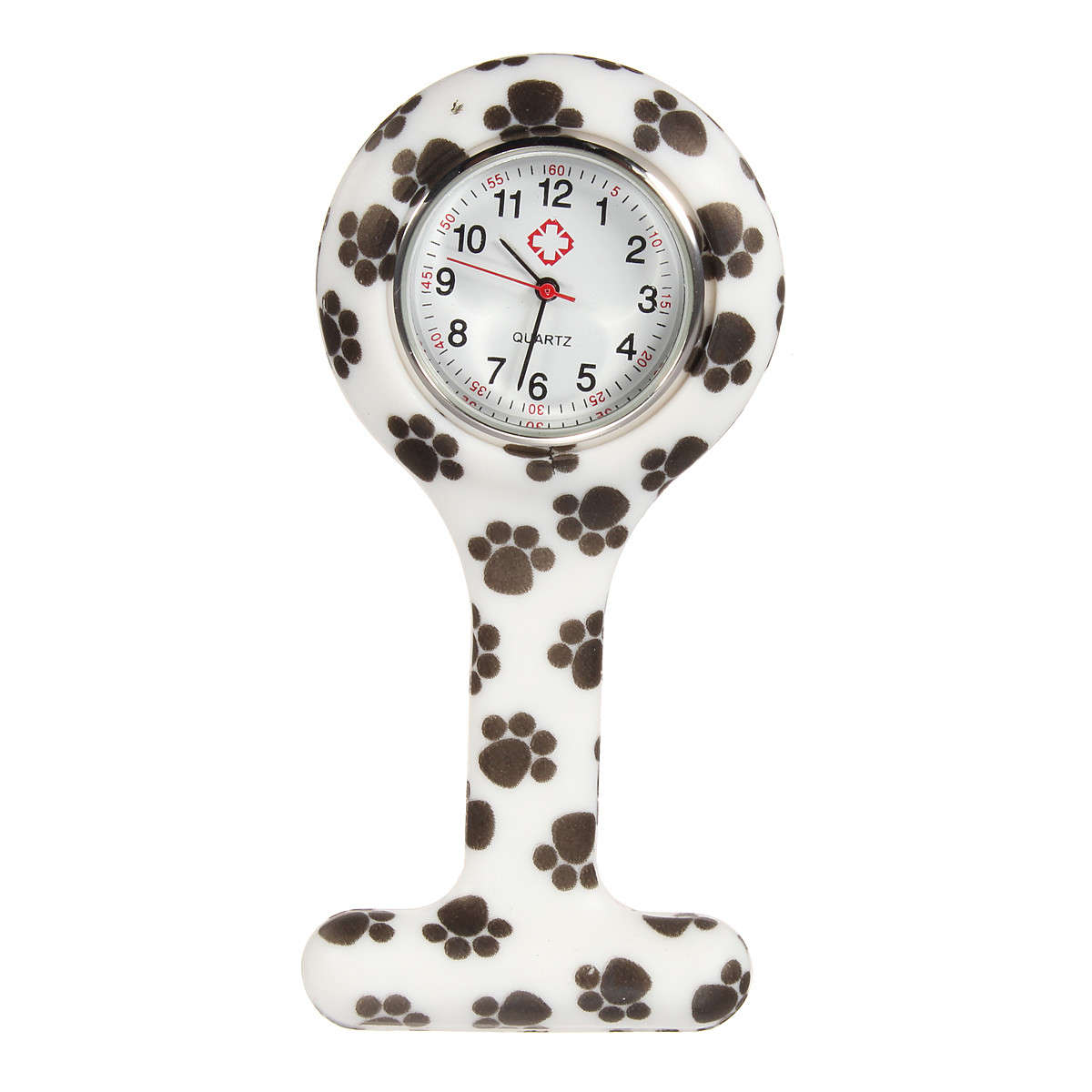 New Bright Print Silicone Nurse Doctor Paramedic Tunic Brooch Fob Pocket Watch