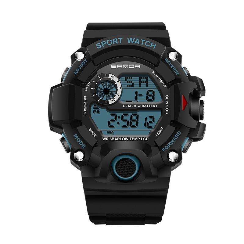 SANDA 326 Fashion Men Digital Watch Multifunction Waterproof Outdoor Sports Watch