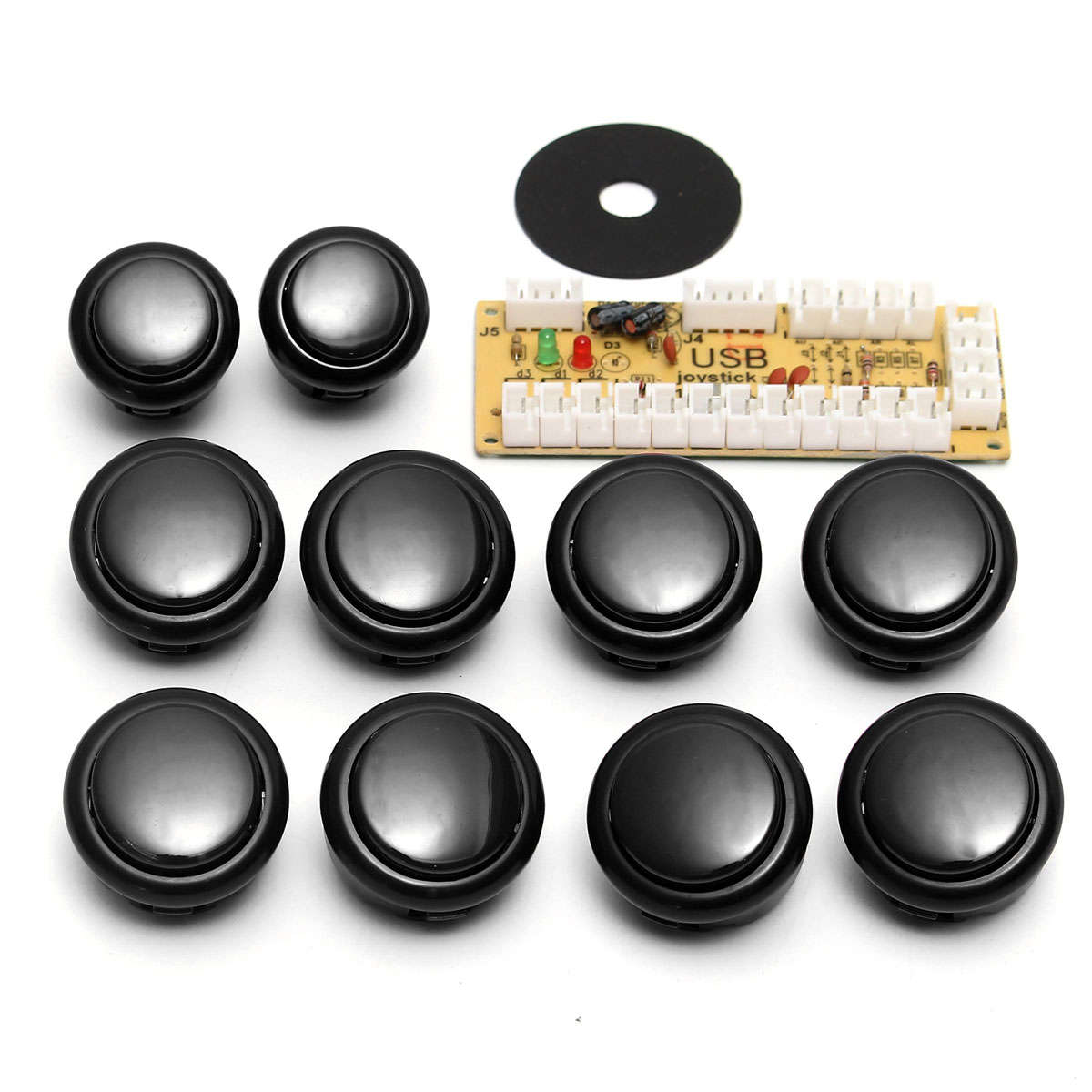 Game DIY Arcade Set Kits Replacement Parts USB Encoder to PC Joystick and Buttons