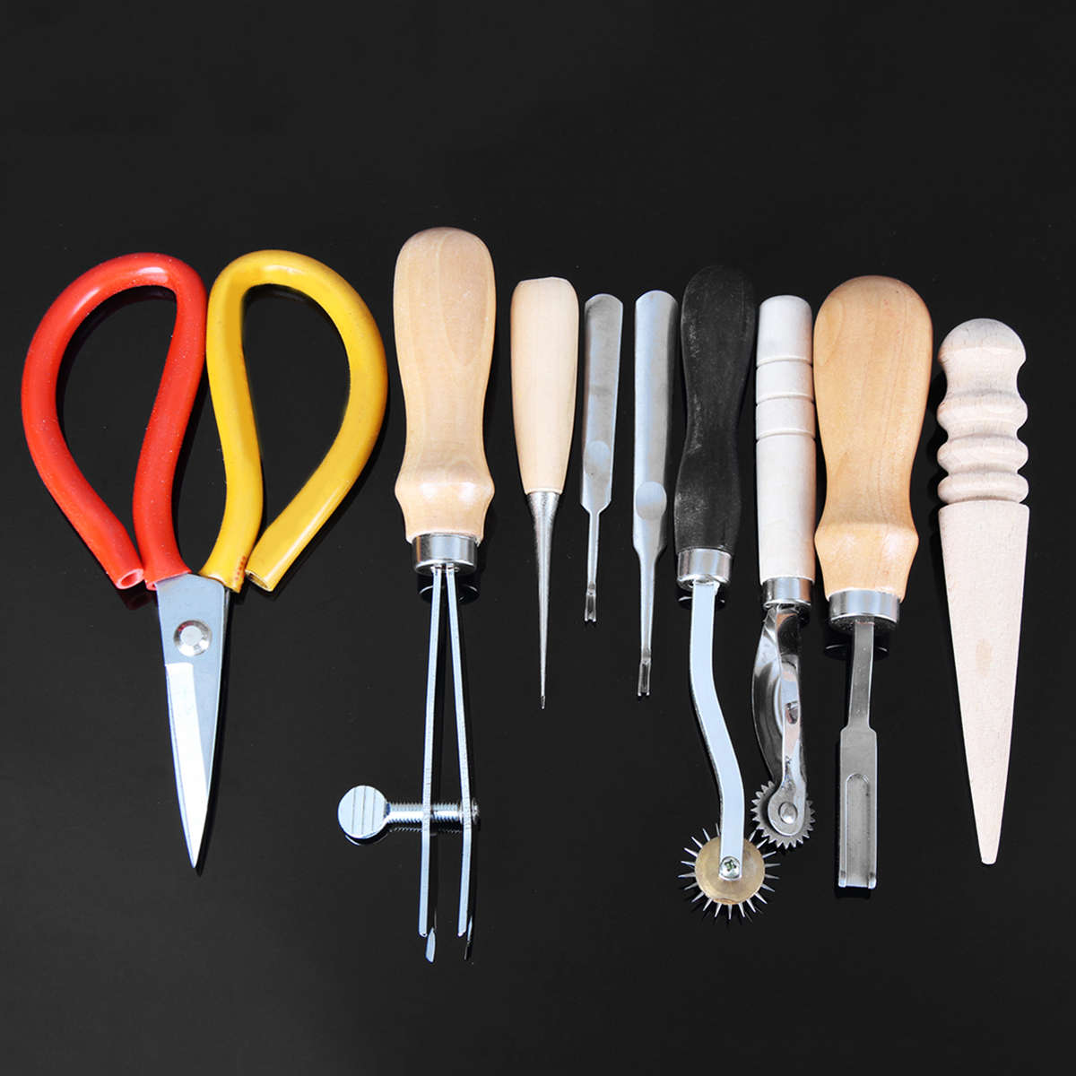 Leather Craft Tool 18Pcs Leather Sewing Kit DIY Hand Stitching Tools