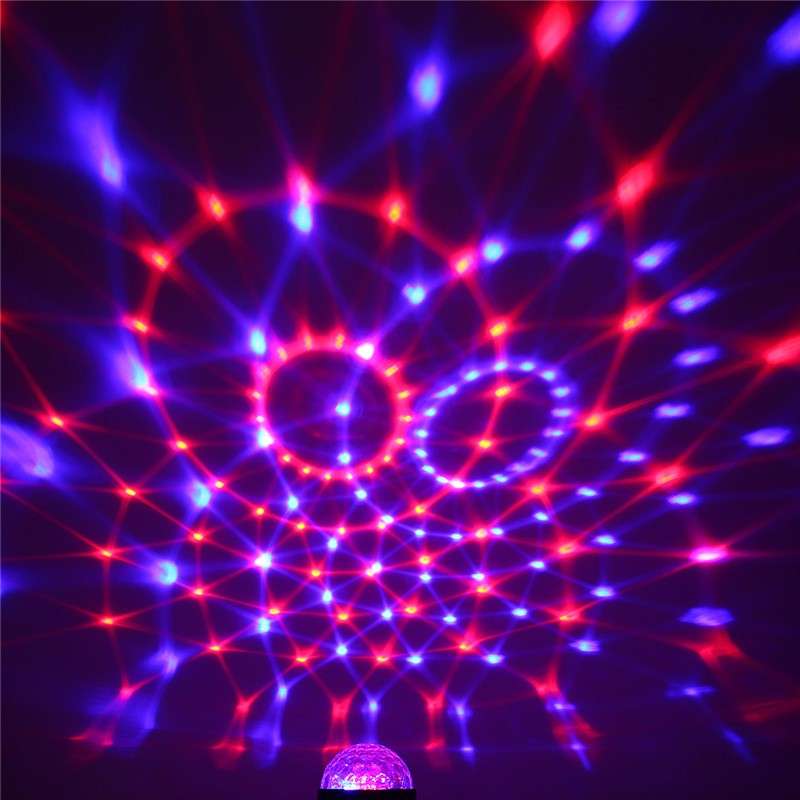 3W Sound Active RGB Party Crystal Magic Ball LED Stage Effect Lighting + IR Remote