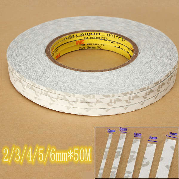 2-6mm and 50M Double Sided Extremely Strong Tape Adhesive For LCD Glass Cellphone