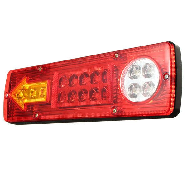2x 12V LED Trailer Truck Rear Tail Brake Stop Turn Light Indicator Reverse Lamp