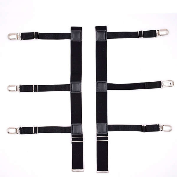 Men Shirt Stays Garters Leg Suspenders Adjustable Elastic Shirt Holder Casual Leg Braces