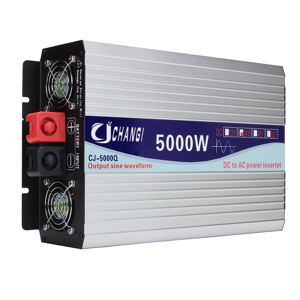 Intelligent Color Screen Pure Sine Wave Power Inverter 12V/24V To 220V 3000W/4000W/5000W Converter