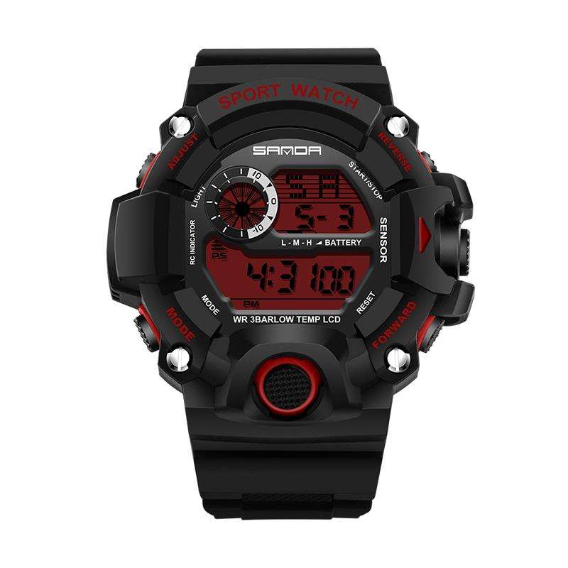 SANDA 326 Fashion Men Digital Watch Multifunction Waterproof Outdoor Sports Watch