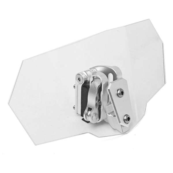 Universal Motorcycle Windshield Screen Clip On Extension Spoiler Wind Deflector