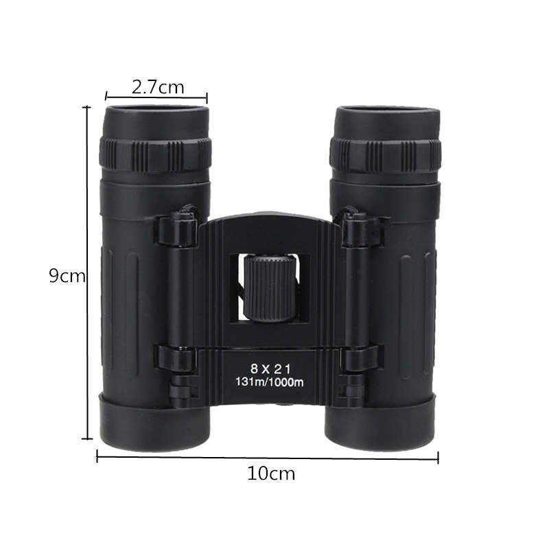 Mini 8X21 Folding Roof Prism BINOCULARS FOR HIKING/CAMPING