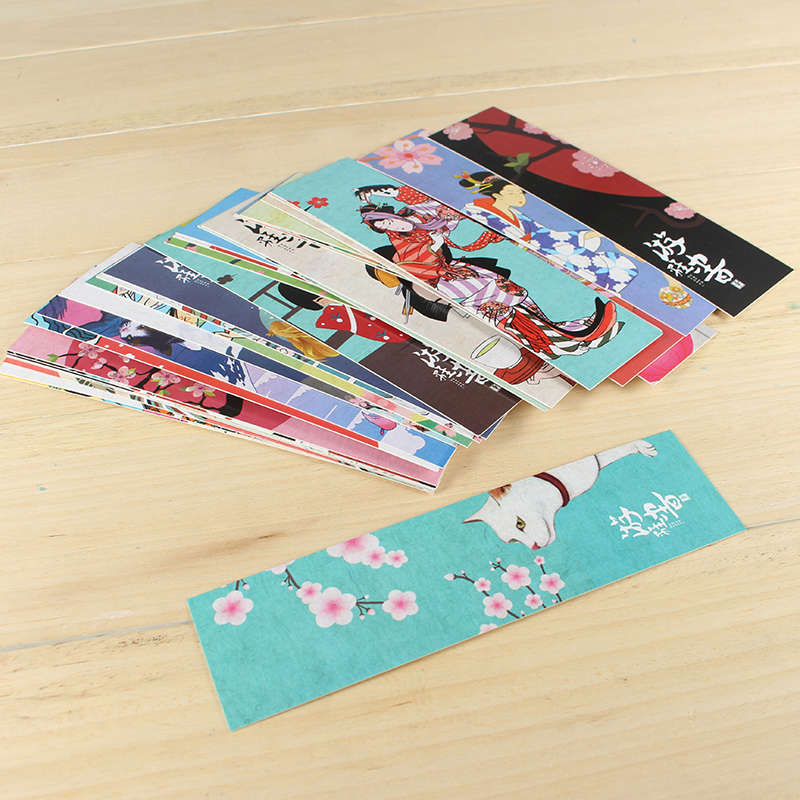 30pcs/lot Cute Kawaii Paper Bookmark Vintage Japanese Style Book Marks For Kids School Materials