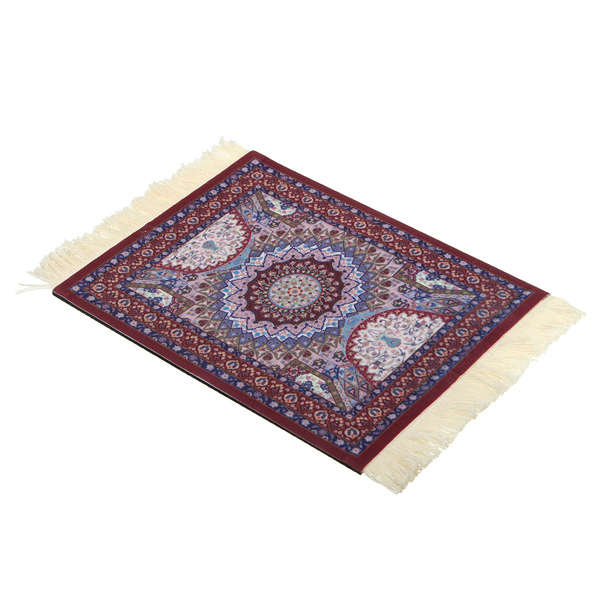 28cmx18cm Purple Crown Bohemia Style Persian Rug Mouse Pad For Desktop PC Laptop Computer