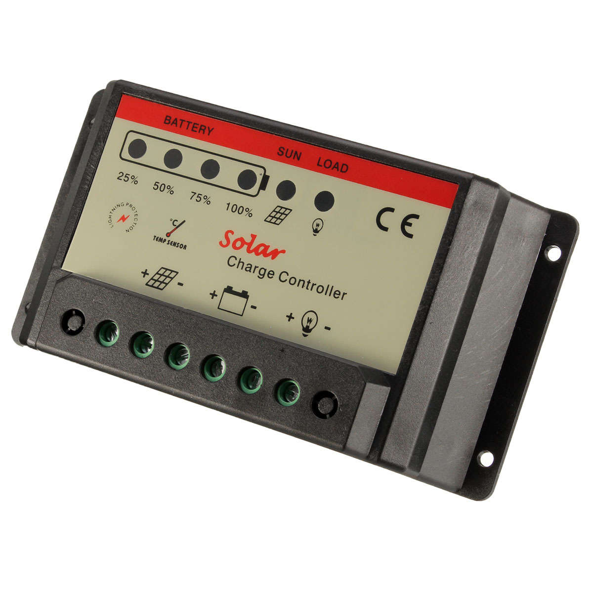 12V/24V 10A PWM Solar Charger Controller Battery Charging Regulator