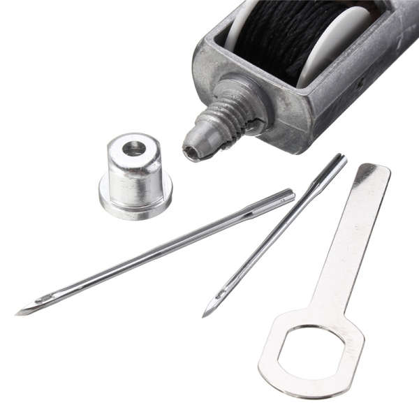 Leather Craft Automatic Lock Stitching Sewing Awl Set With 2 Needle