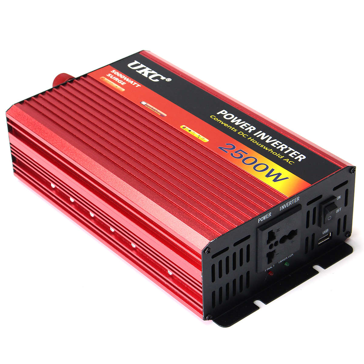 2500W Car Inverter DC 12V To AC 220V Power Converter Charger Modified Sine Ware