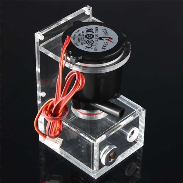 DC 12V Water Pump Tank Brushless Computer PC CPU Liquid Cooling Black