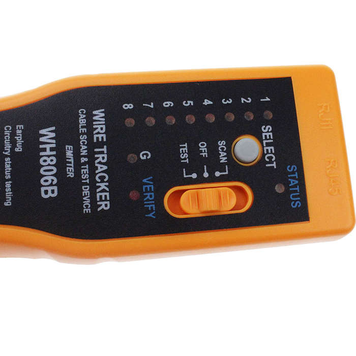 WH806B Telephone Wire Tracker Network Cable Tester Electrical Line Finding Testing for Cat5 Cat5E Ca