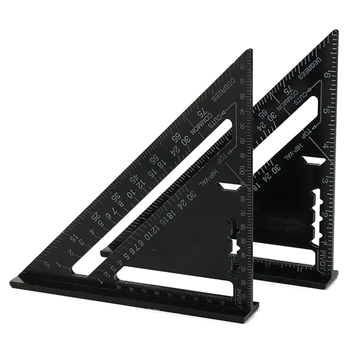 7inch Aluminum Alloy Triangle Angle Protractor Speed Square Measuring Ruler Miter Metric/Inch