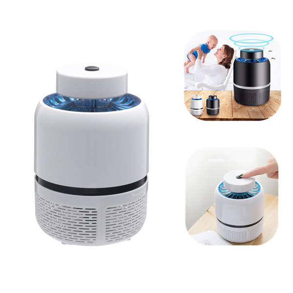 USB Powered White Black LED Mosquito Killer Night Lamp Fly Bug Insect Zapper AC220V