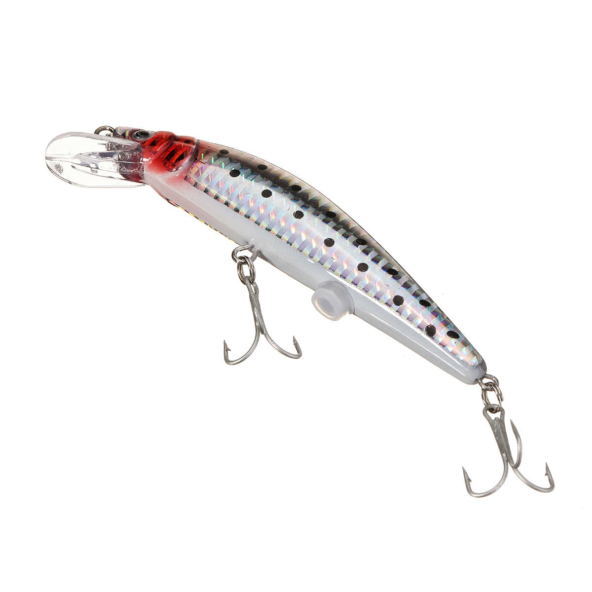 ZANLURE 1pc 12.5cm 40g USB Rechargeable Swimbait Twitching LED Fishing Lure Lifelike Hard Bait