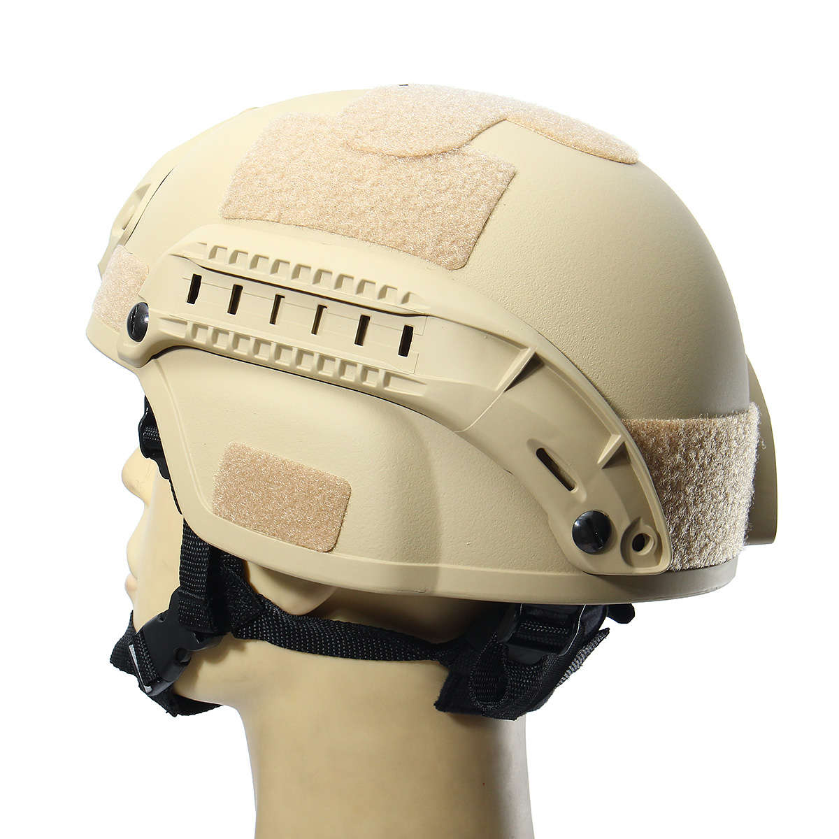 MICH 2000 Tactical Hunting Combat CS Helmet with Side Rail NVG Mount