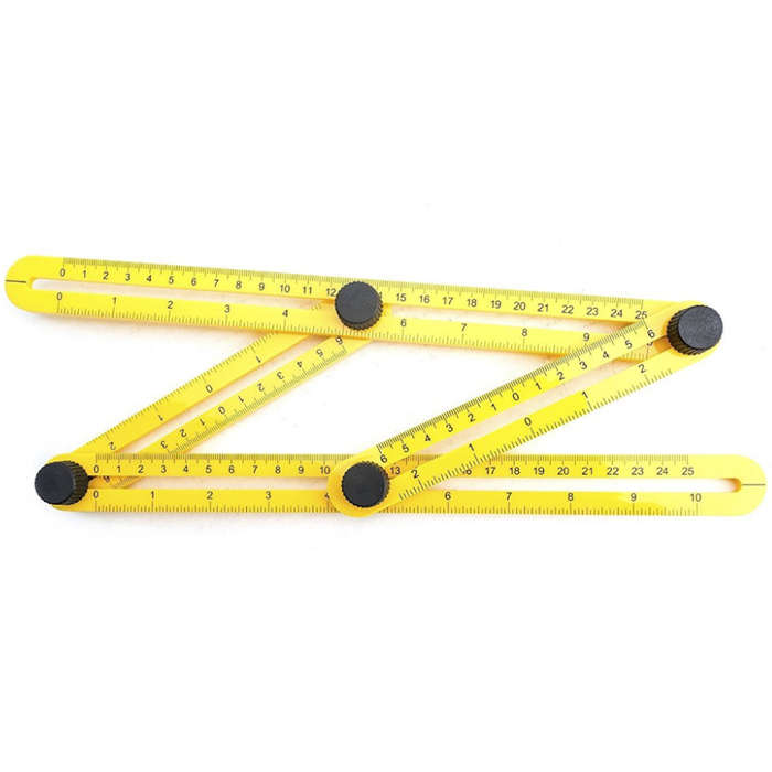 Professional Angle Template Tool Angle Measuring Tool Protractor Multi-Angle Ruler Layout Tool Ruler