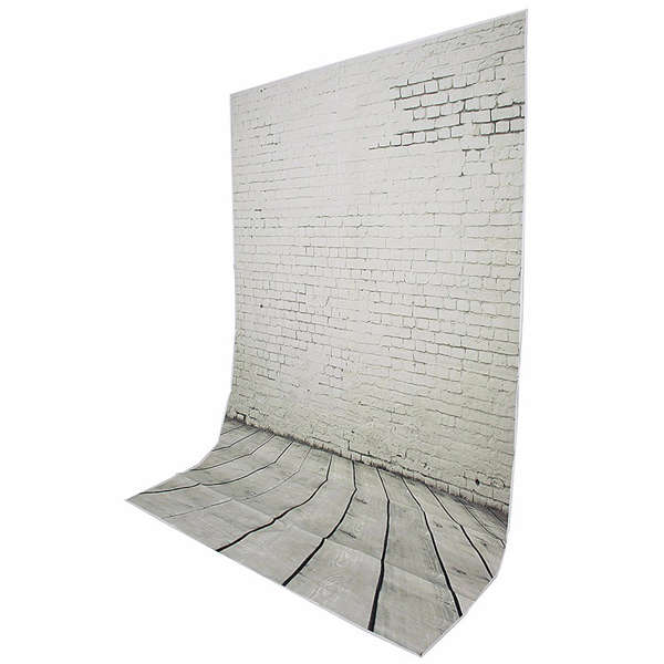 5X7ft Wall Wooden Floor Studio Seamless Vinyl Backdrops Photo Backgrounds Props