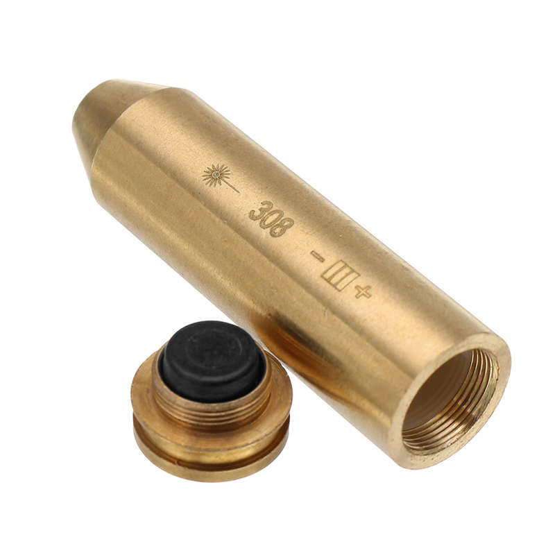 308 Laser Bore Sighter Red Dot Sight Brass Cartridge Bore Sighter Caliber