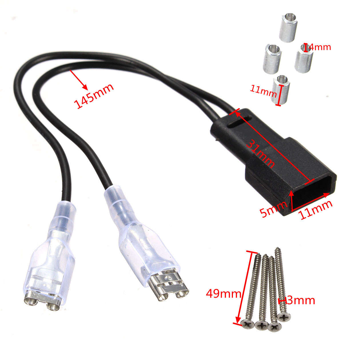 Pair 20W LED Angel Eyes Halo Ring Light Side Marker Bulb Error Free For BMW E90 E91