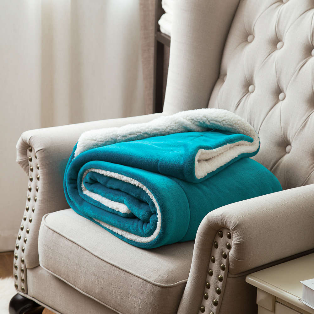 KCASA KC-FB52 Blankets Cozy Warm Plush Blanket Super Soft Blanket on the Bed Home Travel Throws for
