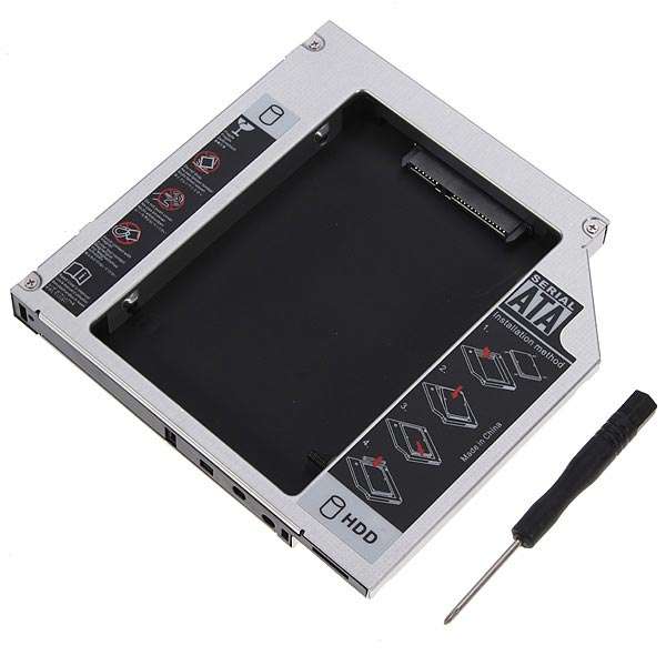 SATA to IDE 2nd HDD Hard Drive Caddy For 12.7mm Universal CD DVD-ROM