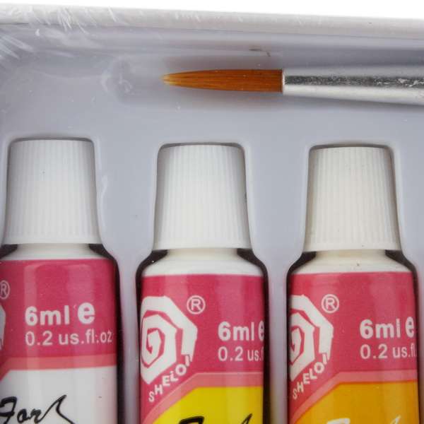 12 Colors Acrylic Nail Art Paint Set With Nail Art Brush Pen