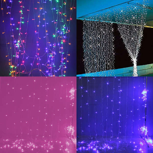 Christmas light 3mx3m 300 LED String Lights Curtain Lights 220V