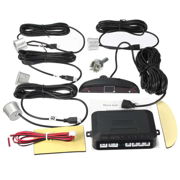 Sensors Kit Car Reverse Backup Rear LCD Display System Radar Alarm