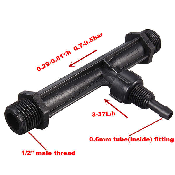 1/2 Inch Irrigation Venturi Fertilizer Kit Mixer Injectors Tube Switch Filter