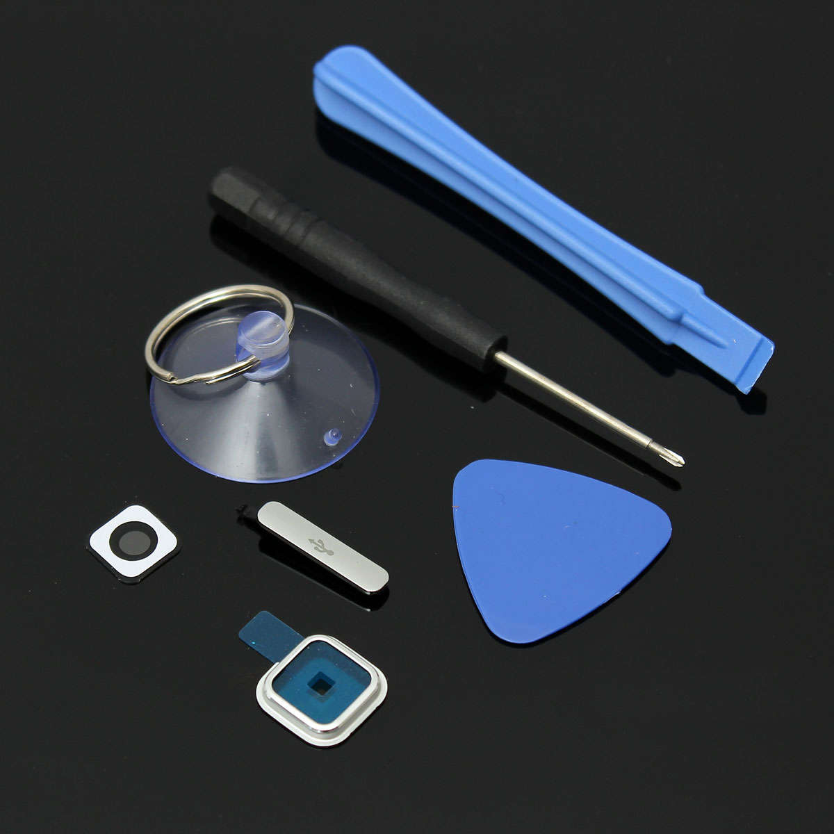 Camera Lens Cover+Charger Port Cover+Tool For Samsung Galaxy S5 I9600 G900