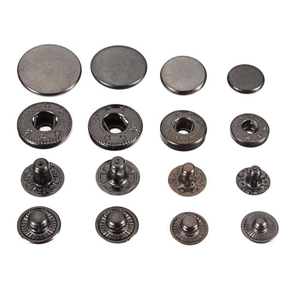 15Pcs Snap Fasteners Popper Press Stud Sewing Leather Button