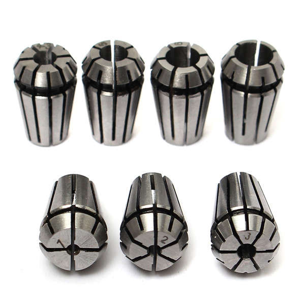 7pcs ER11 1-7mm Spring Collet Set Chuck Collet for CNC Milling Lathe Tool