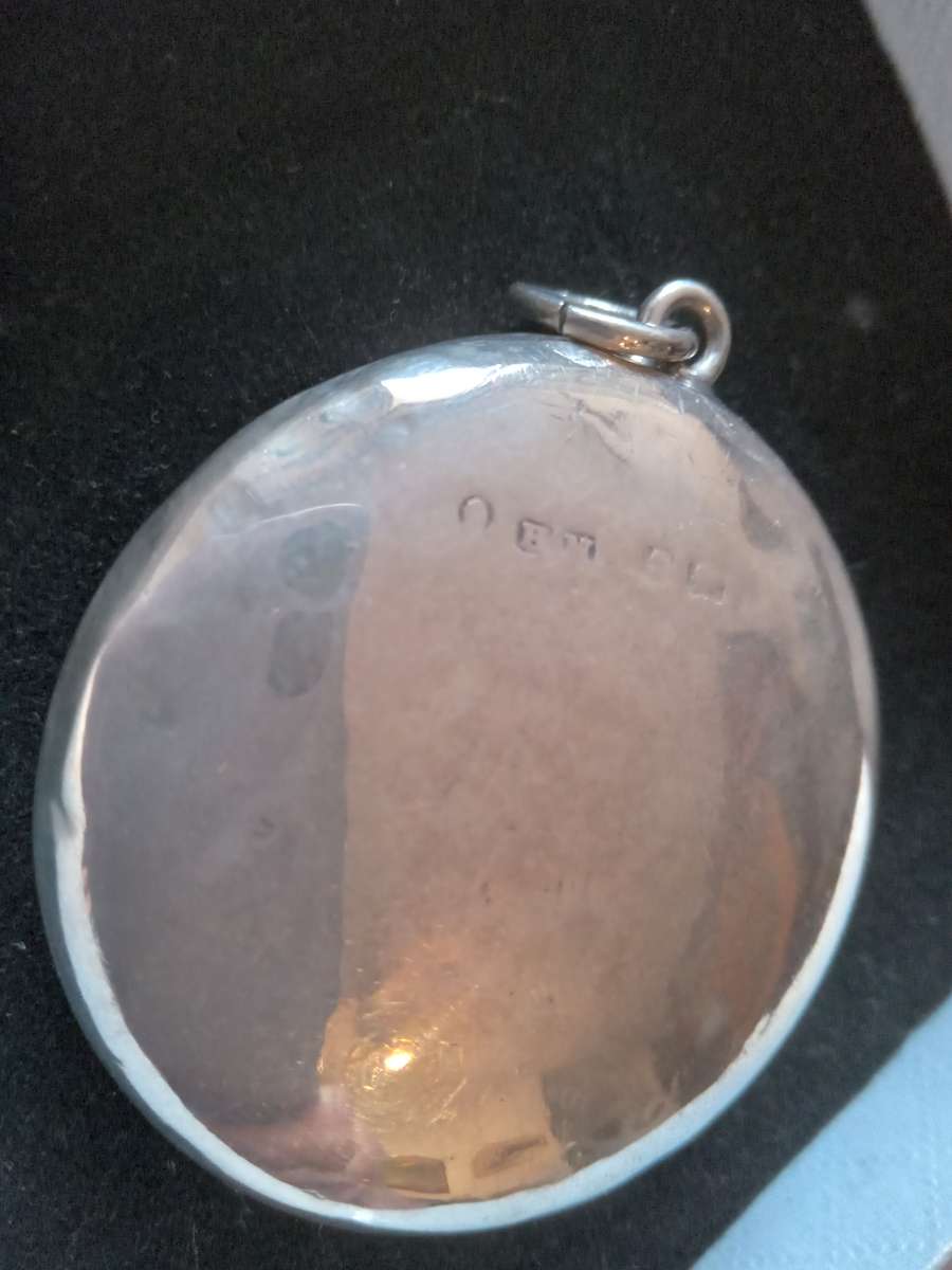 Vintage Art Deco Hallmarked Silver And Guilloche Enamel Powder Compact