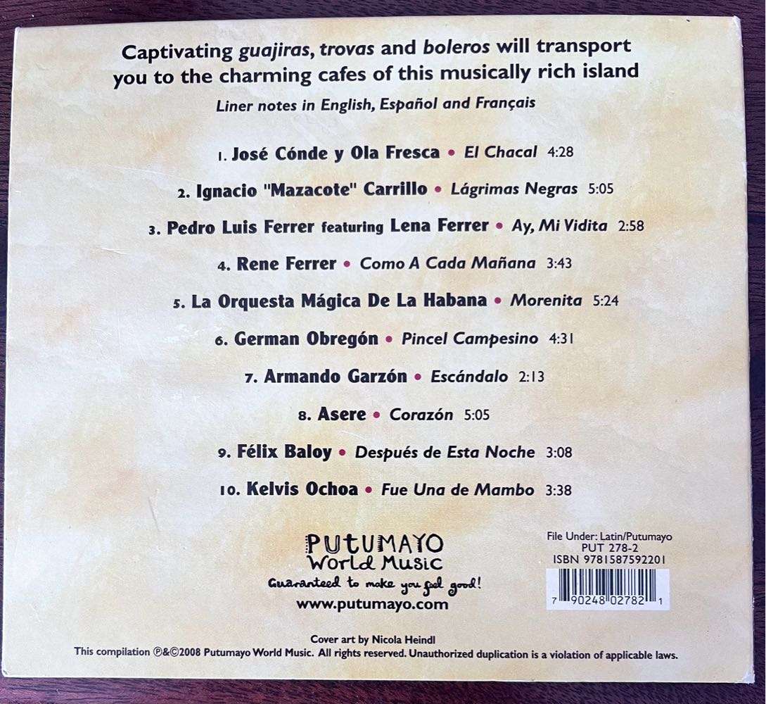 Putumayo Presents Café Cubano (PUT 278-2)
