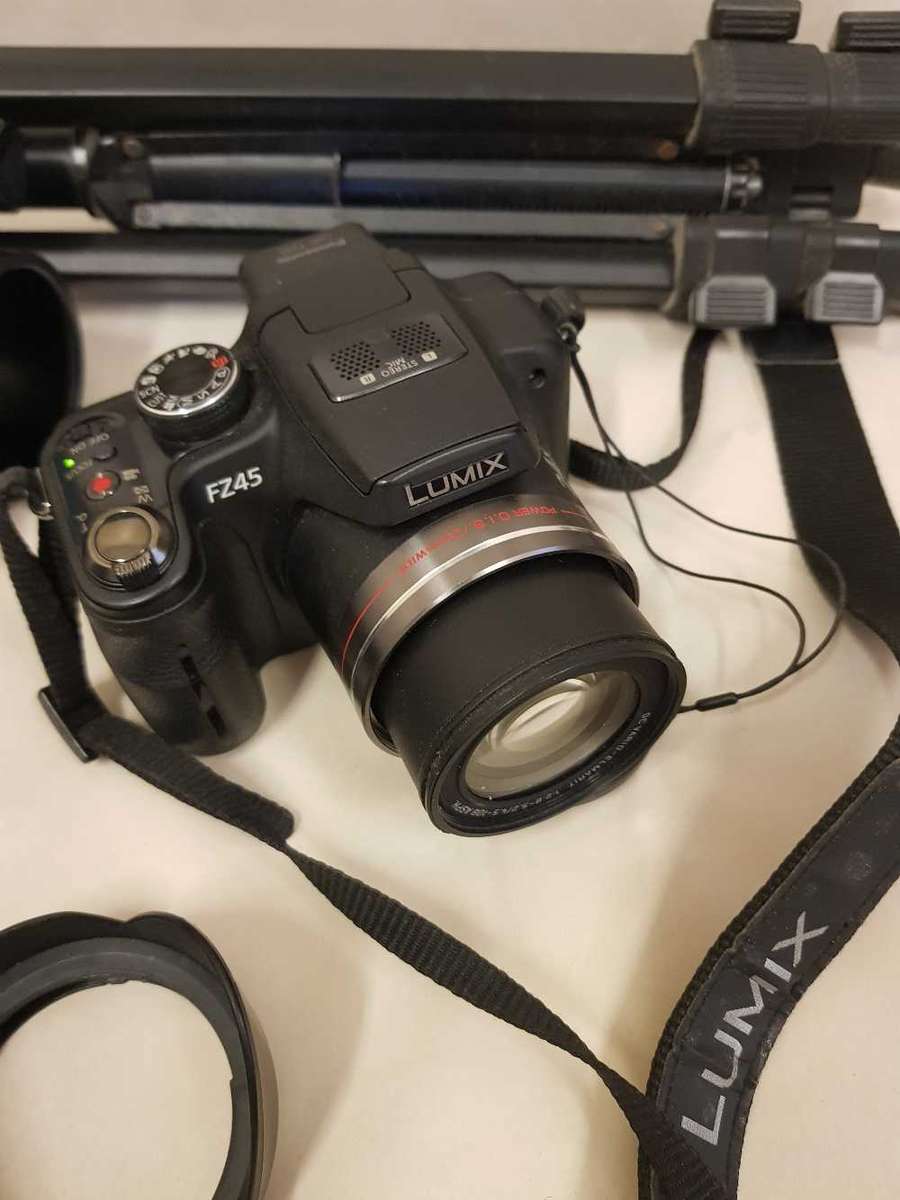 Panasonic Lumix FZ 45. x24 zoom camera with additional 2.2 x zoom lens
