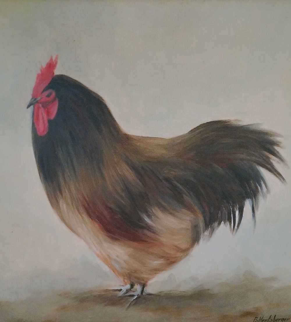 Painting of a Chicken by B. Hertzberger
