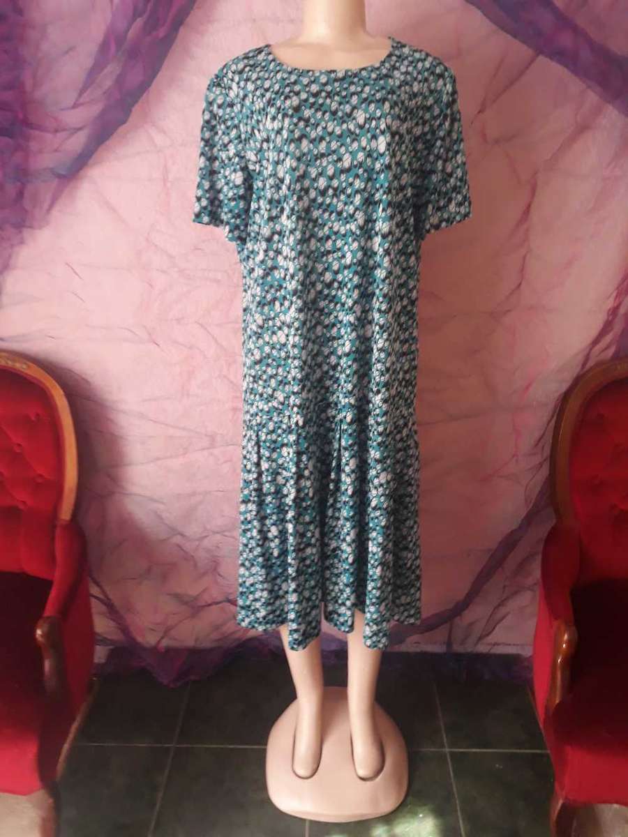 VINTAGE 1980'S DRESS WITH MATCHING JACKET WITH TWO POCKETS  - SIZE 20/44/4XL - GOOD VINTAGE COND