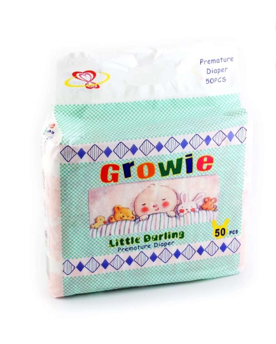 Growie Soft Premature Diaper Nappies 50 pcs