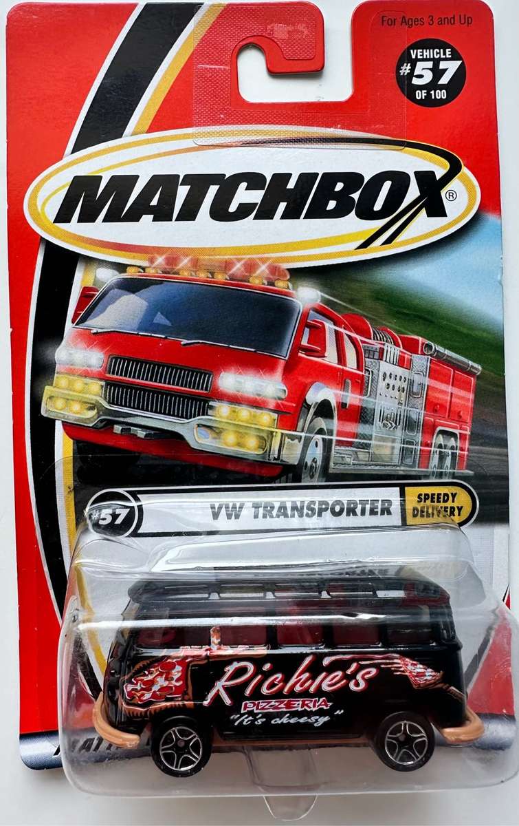 2000/ 2000 VINTAGE MATCHBOX CARS - POLICE MOTOR CYCLE & VW TRANSPORTER