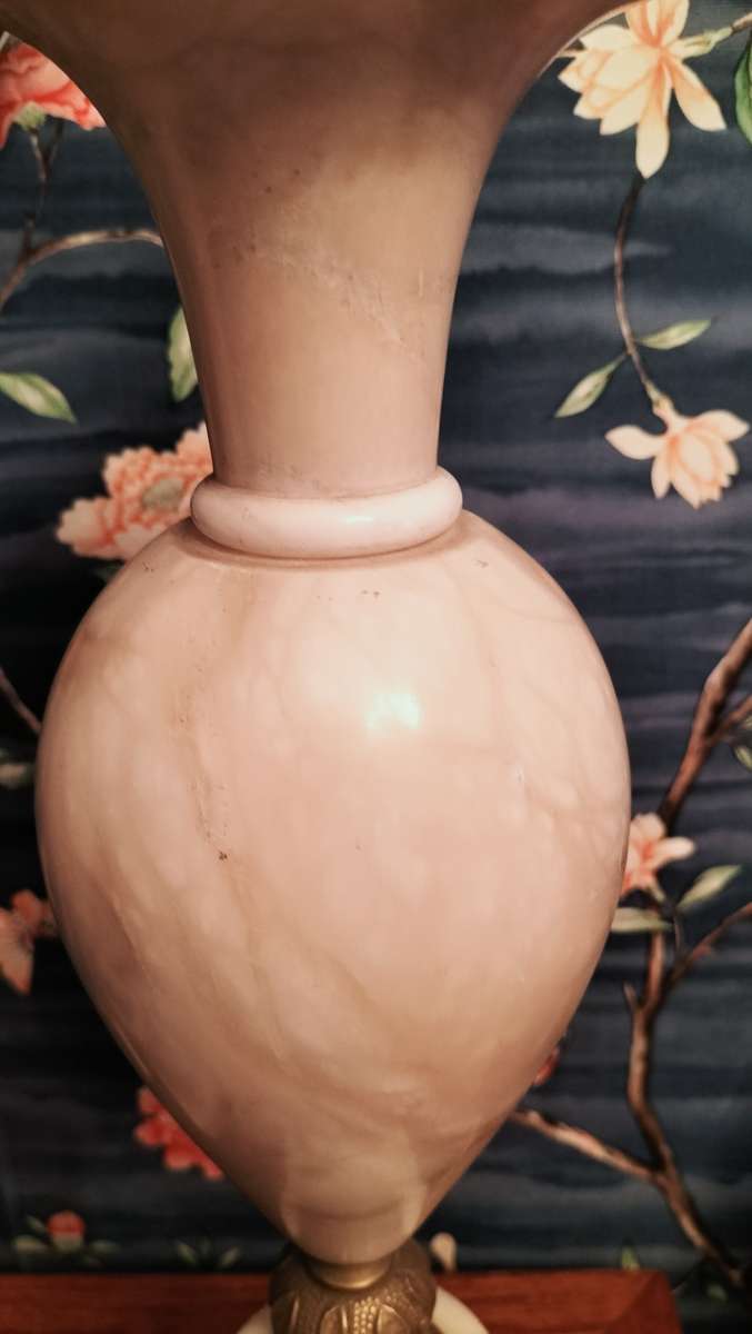 Pair of Marble And Brass Table Lamps