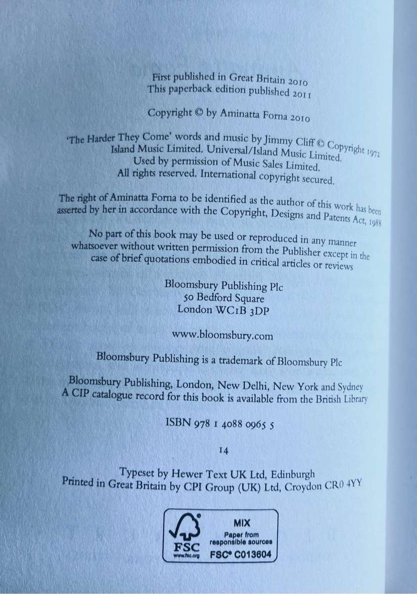 The Memory of Love - Aminatta Forna (2011) 9781408809655