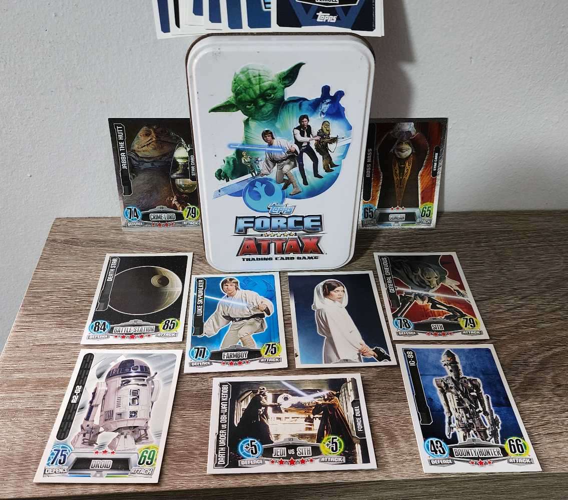 Star Wars Topps Force Attax Cards and Tin